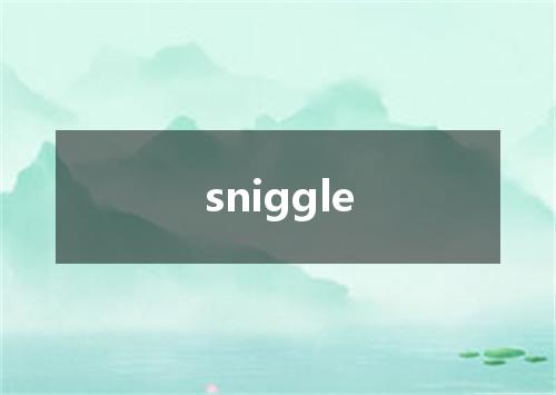 sniggle是什么意思