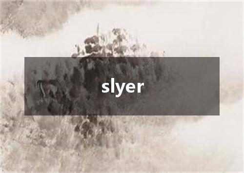slyer是什么意思