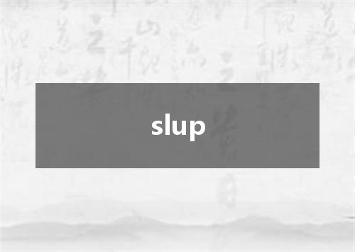 slup是什么意思
