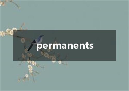 permanents是什么意思