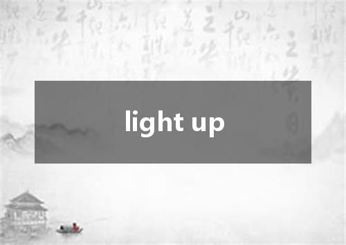 light up是什么意思