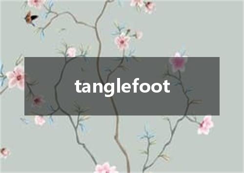 tanglefoot是什么意思