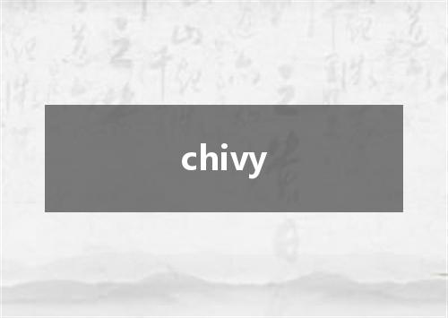 chivy是什么意思
