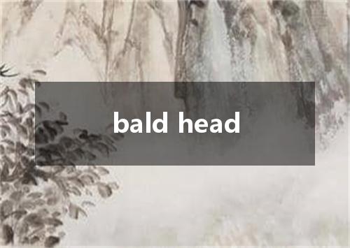 bald head是什么意思