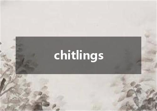 chitlings是什么意思