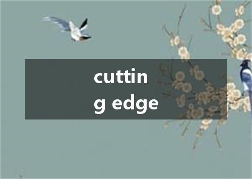 cutting edge是什么意思