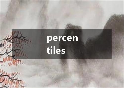 percentiles是什么意思