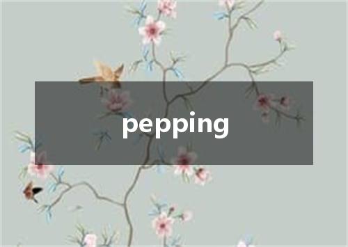 pepping是什么意思