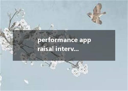 performance appraisal interview是什么意思
