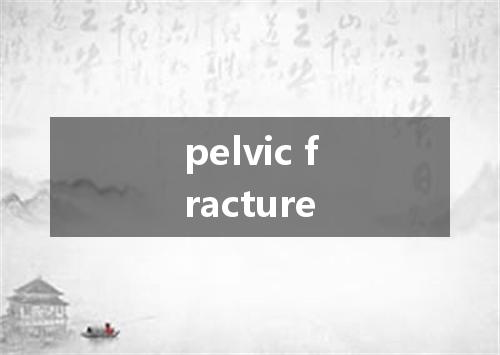 pelvic fracture是什么意思