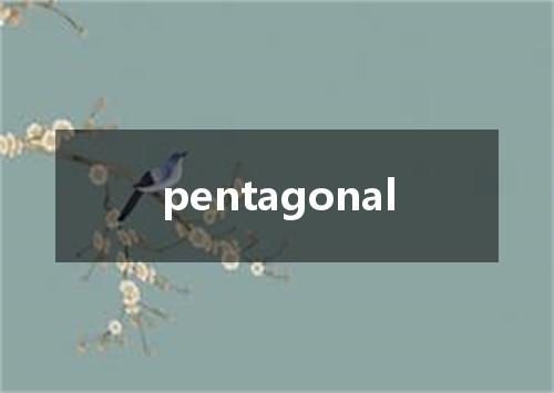 pentagonal是什么意思