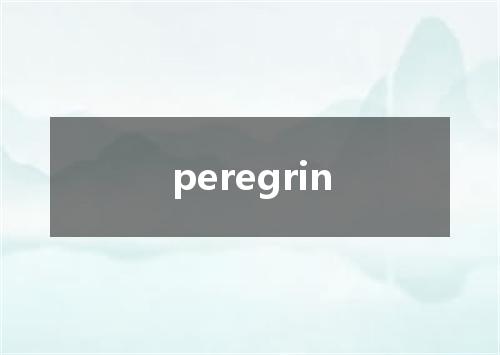 peregrin是什么意思
