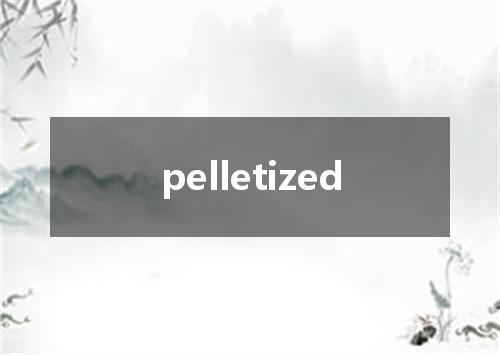 pelletized是什么意思