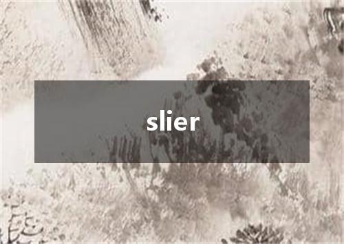 slier是什么意思