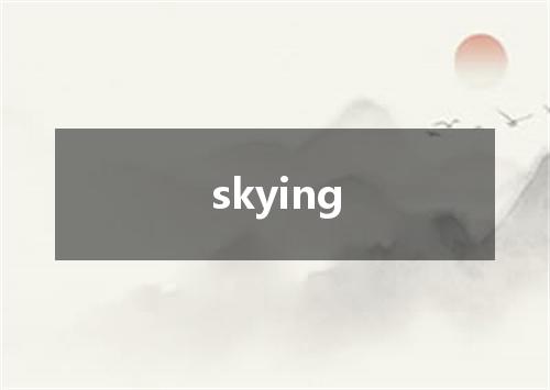 skying是什么意思