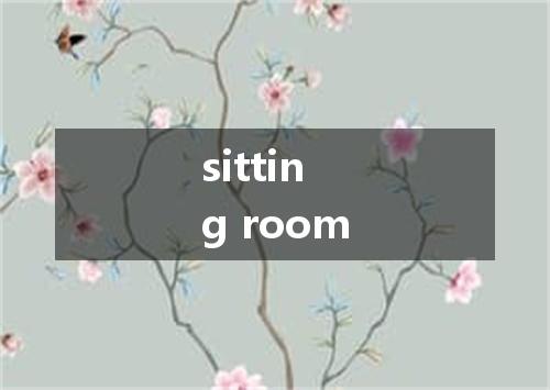 sitting room是什么意思