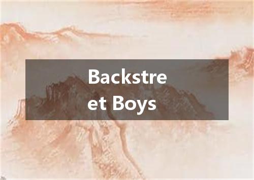 Backstreet Boys是什么意思