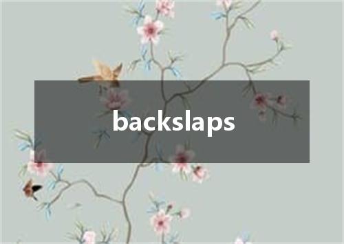 backslaps是什么意思