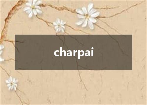 charpai是什么意思