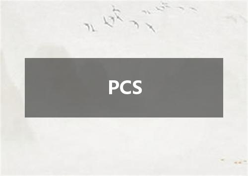PCS是什么意思