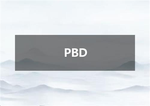 PBD是什么意思