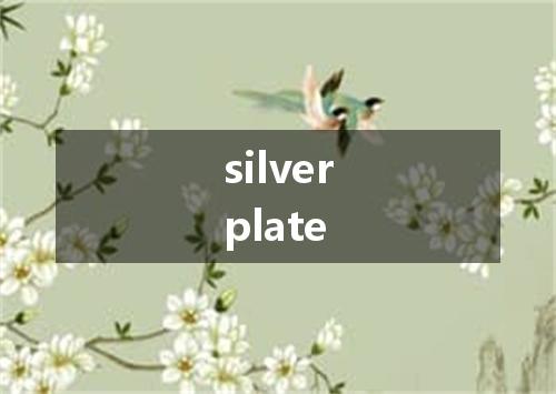 silverplate是什么意思
