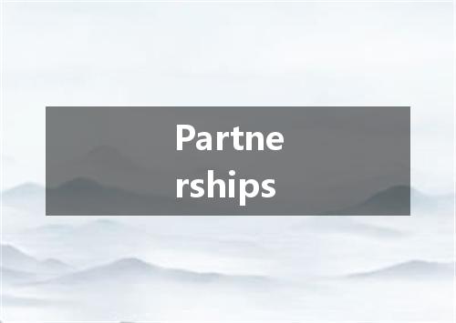 Partnerships是什么意思