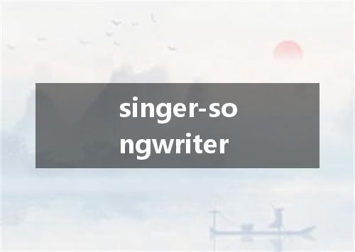 singer-songwriter是什么意思