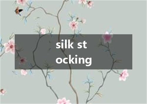 silk stocking是什么意思