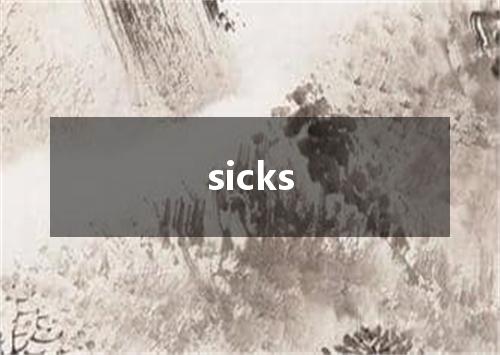 sicks是什么意思