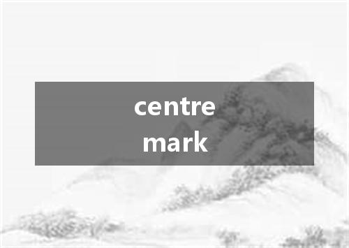 centre mark是什么意思