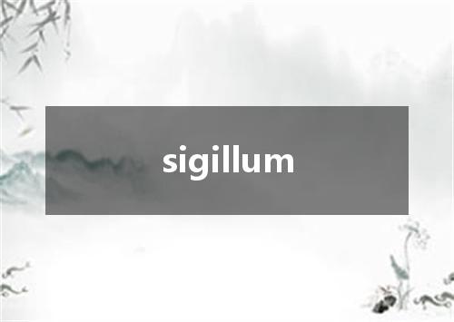 sigillum是什么意思