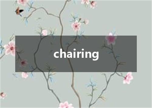 chairing是什么意思