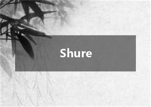 Shure是什么意思
