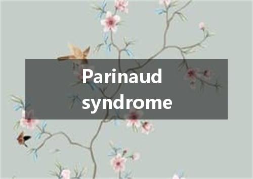 Parinaud syndrome是什么意思
