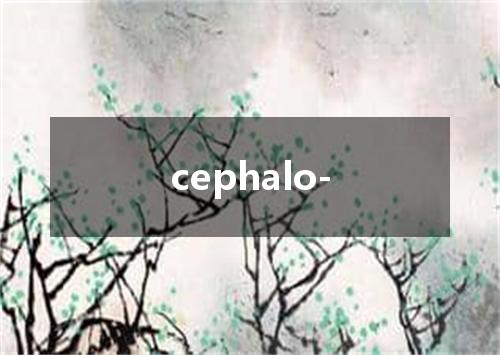 cephalo-是什么意思