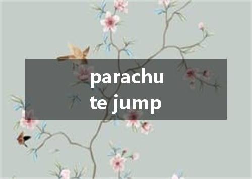 parachute jump是什么意思