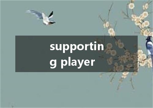supporting player是什么意思