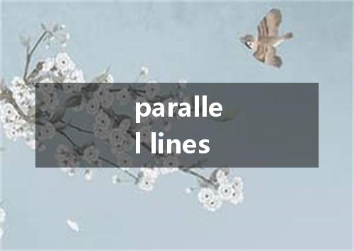 parallel lines是什么意思