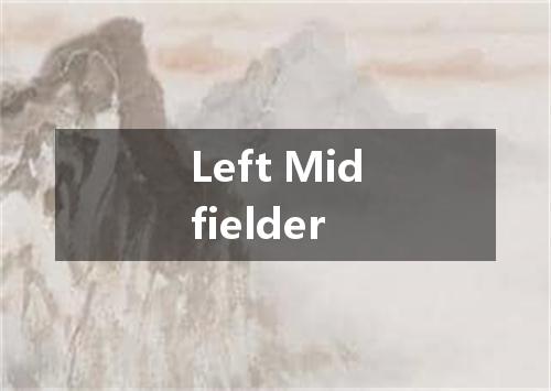 Left Midfielder是什么意思