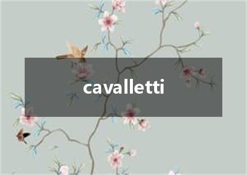 cavalletti是什么意思