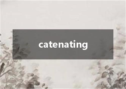 catenating是什么意思