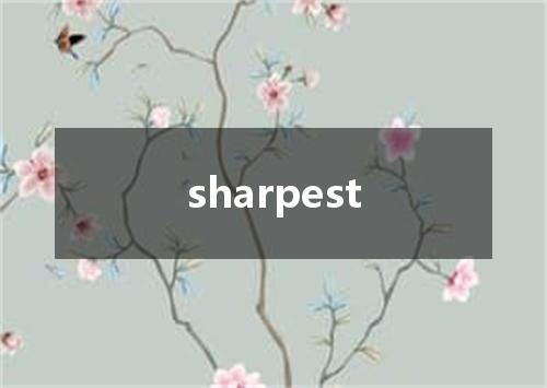 sharpest是什么意思