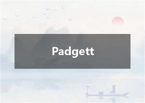 Padgett是什么意思