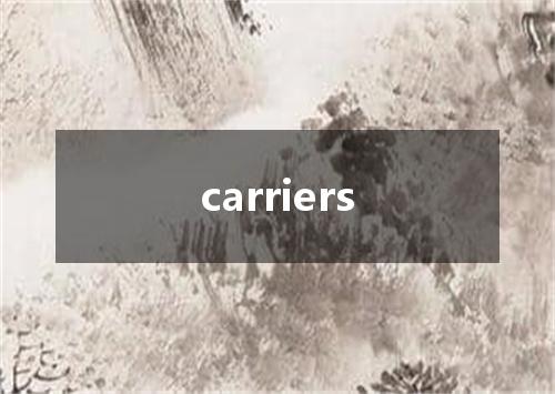 carriers是什么意思