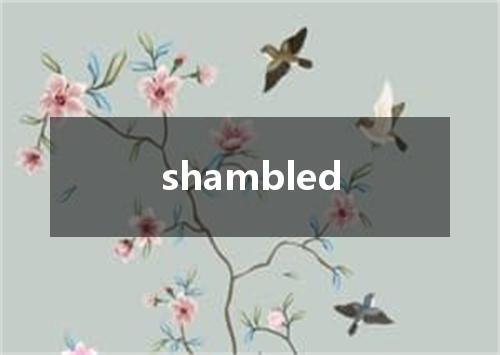 shambled是什么意思