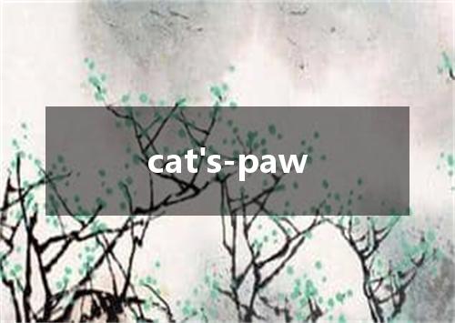 cat's-paw是什么意思