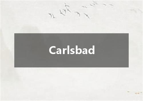 Carlsbad是什么意思