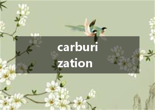 carburization是什么意思