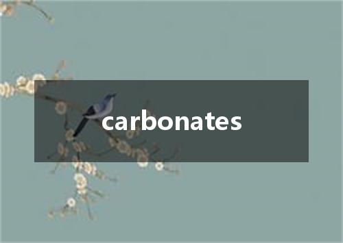 carbonates是什么意思